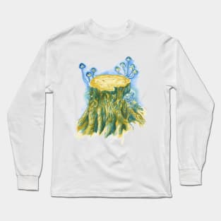 Mushroom Tree Stump Long Sleeve T-Shirt